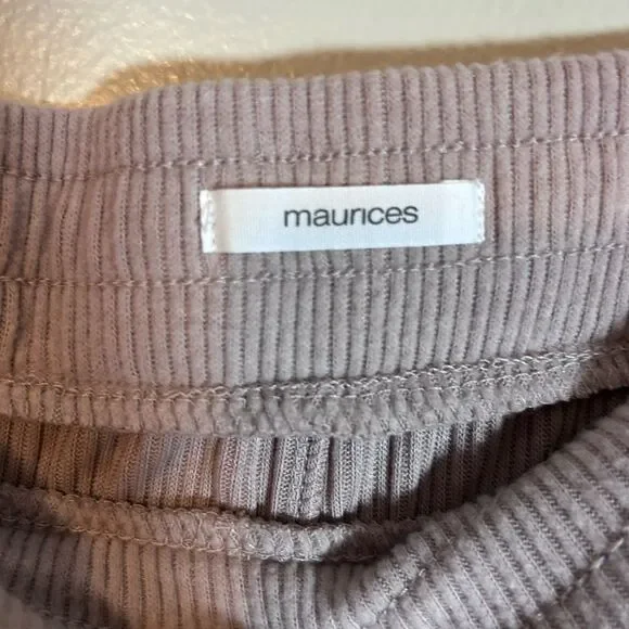 NWT Maurices Super Soft Cozy Rib Jogger Pant mauve light blush pink size XL - Picture 6 of 11